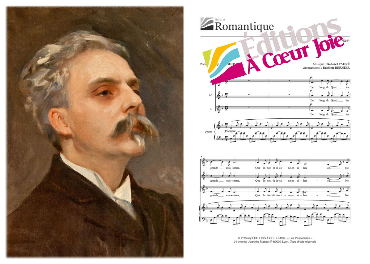 Mélodies de Gabriel Fauré arrangées pour chœur de femmes